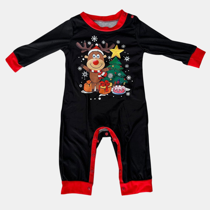 Family Matching Christmas PJs detail