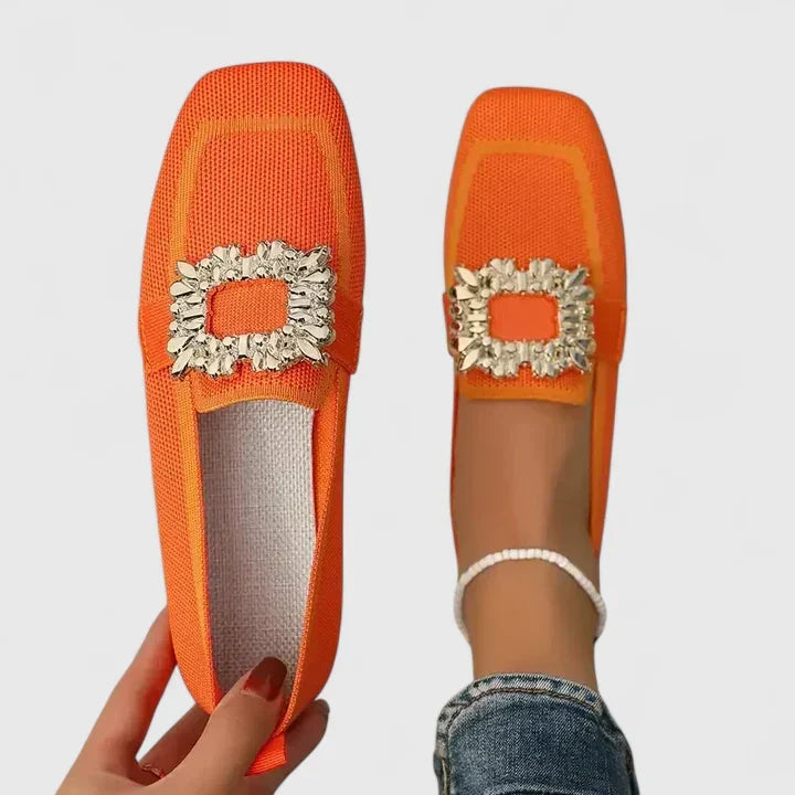 Women's Orthopedic Loafers in orange