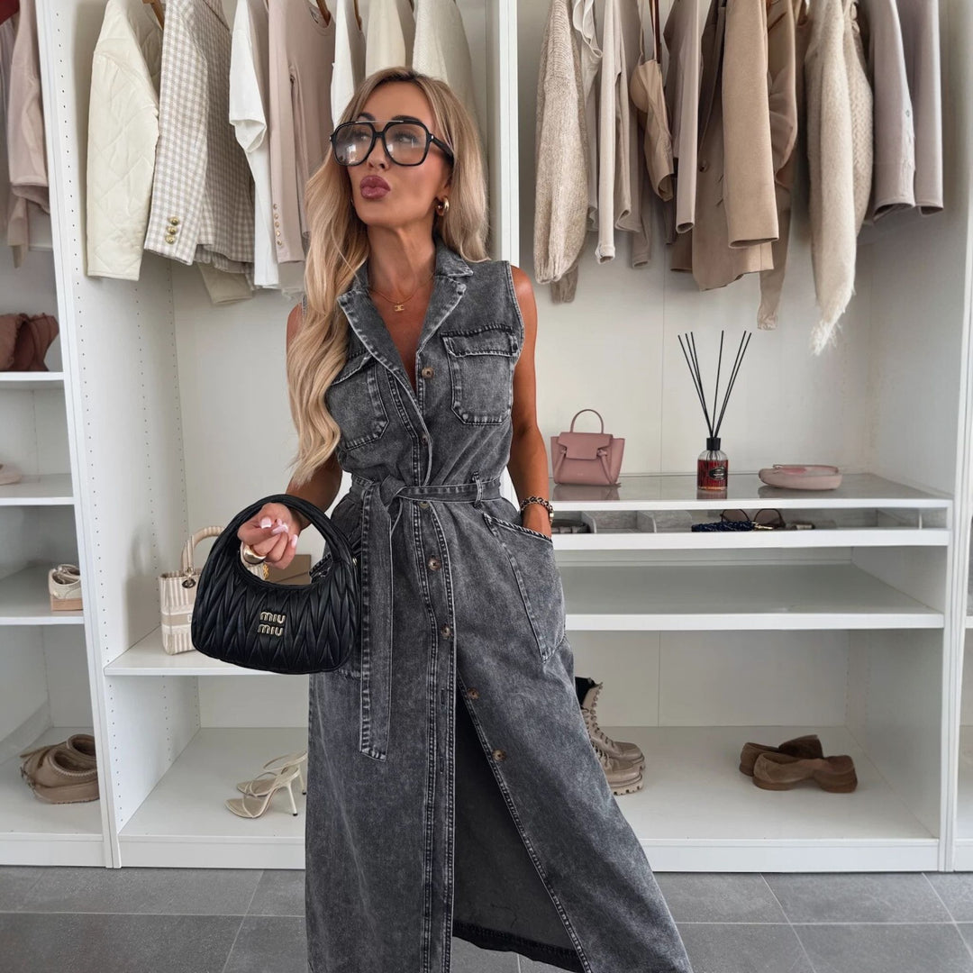 Women's Summer Maxi Dress in black