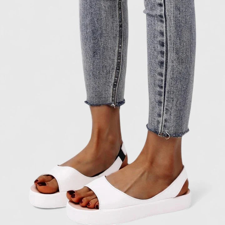 Women's Orthopedic Slip On Sandals in white