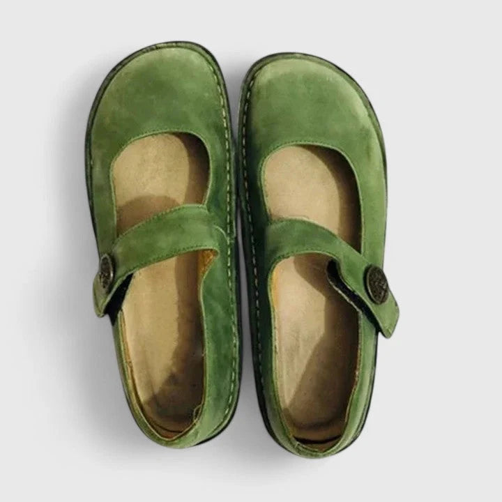 Women's Orthopedic Flats in green