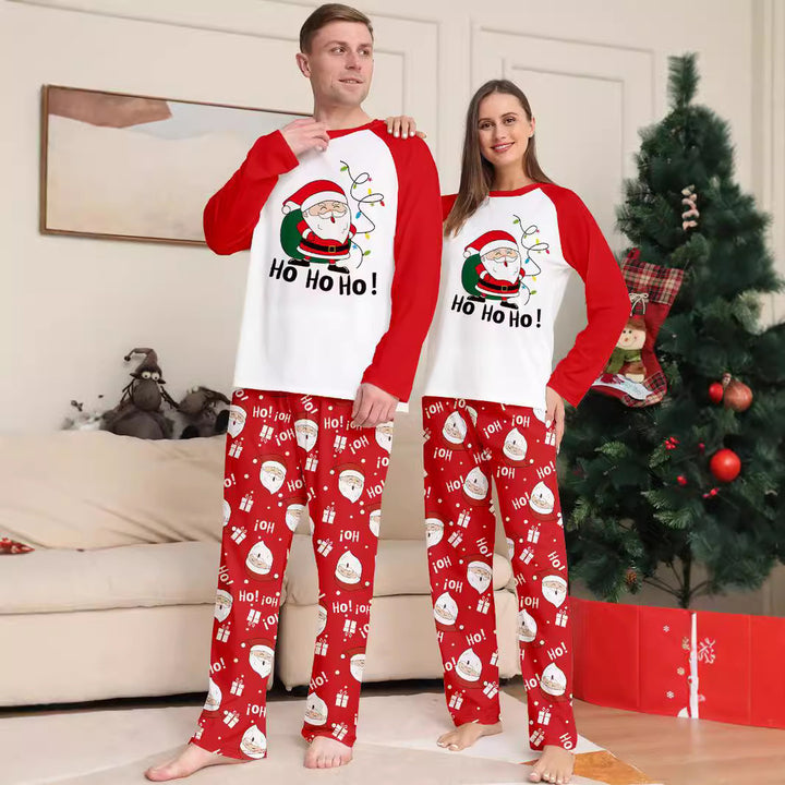 Family Matching Christmas PJs detail