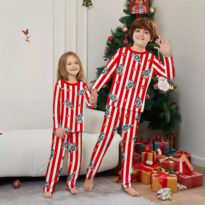 Family Matching Christmas PJs detail