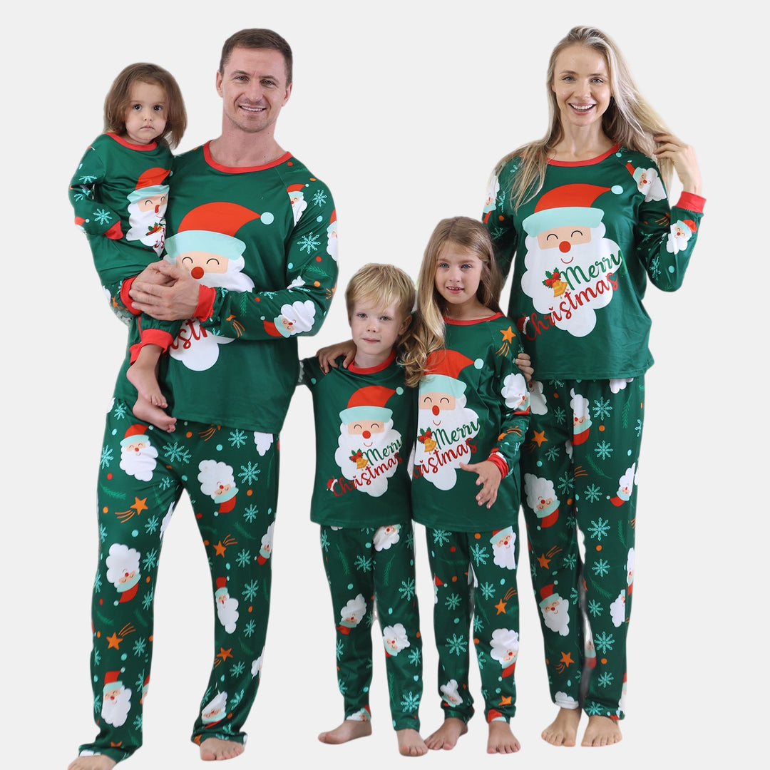 Family Matching Christmas PJs detail