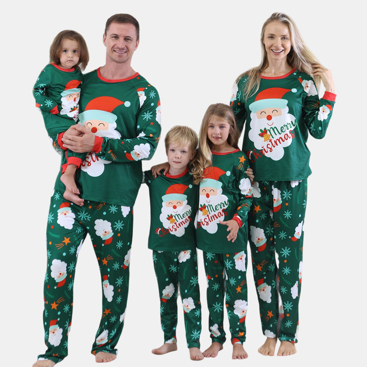 Family Matching Christmas PJs detail