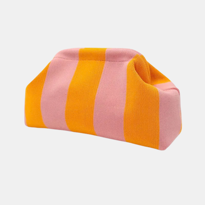 Women's Clutch Bag in orange and pink