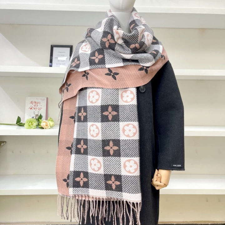 ZOLANI™ - Comfy Warm Plaid Double Side Tassel Scarf