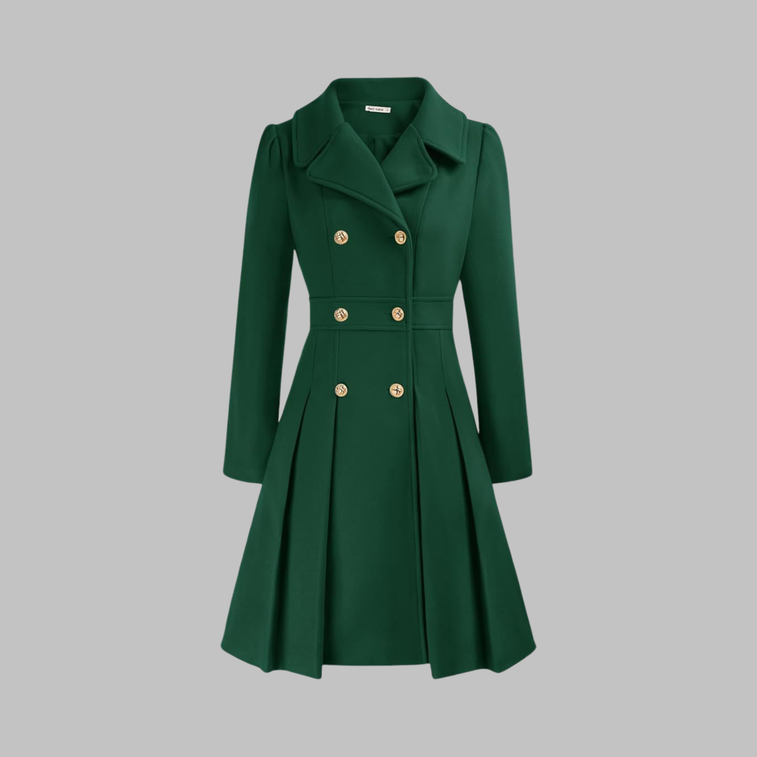 DAMI™ - Classy Double Button Long Sleeve Coat