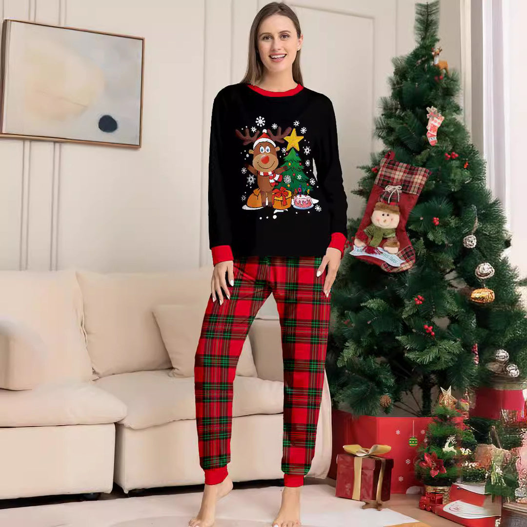 Family Matching Christmas PJs detail