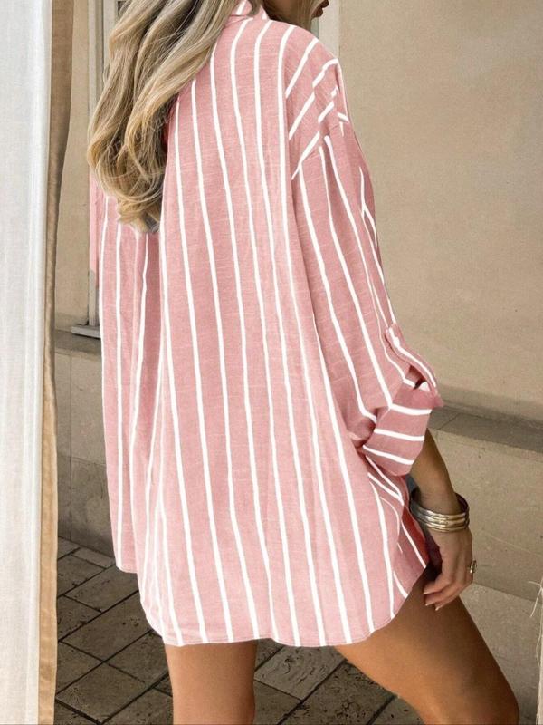 ELISENA™ – Timeless Long Sleeve Striped Summer Top