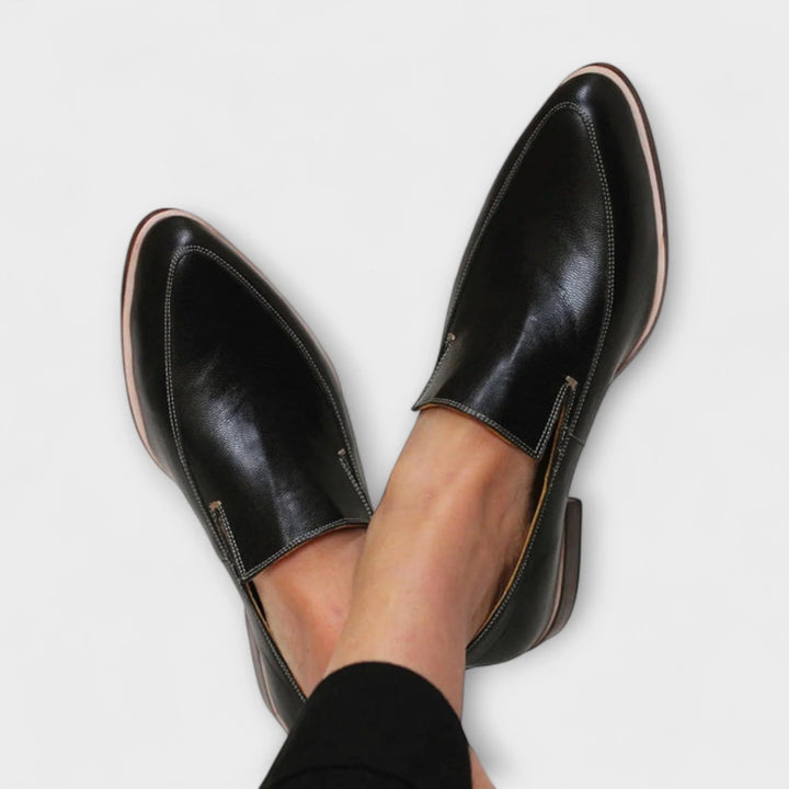 Women's Orthopedic Slip On Loafers in black