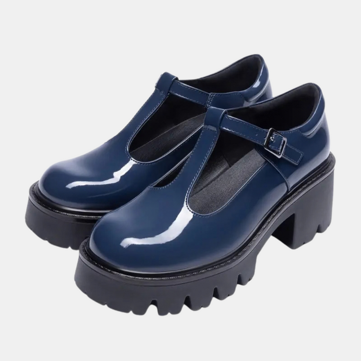 Women's Chunky Block Heel Mary Jane Platform Pumps