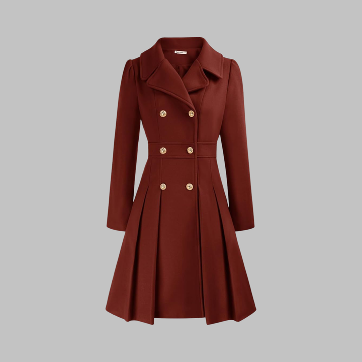 DAMI™ - Classy Double Button Long Sleeve Coat
