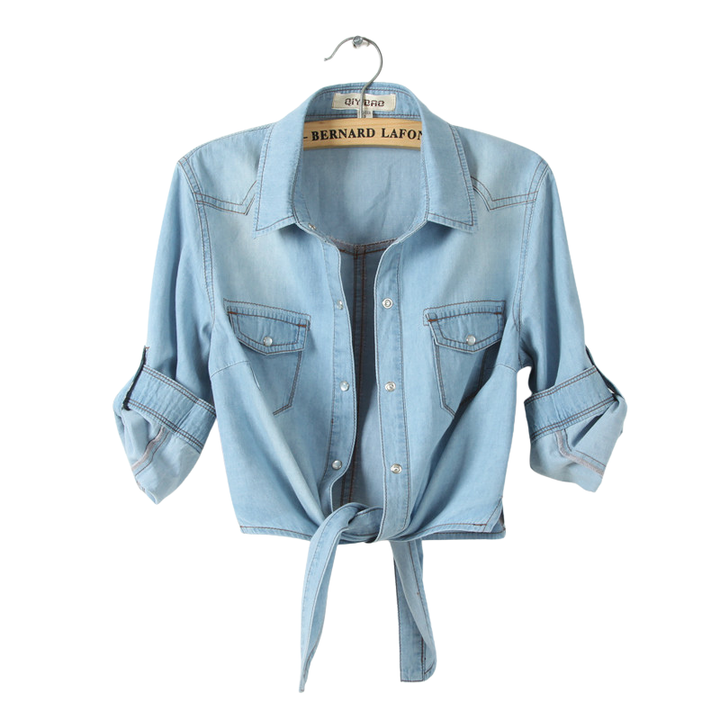 MARICEL™ – Sophisticated 3/4 Sleeve Crop Shirt