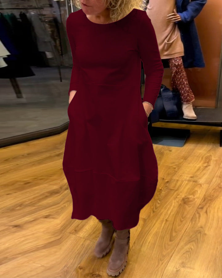 ALINA™ -  Chic Midi Dress