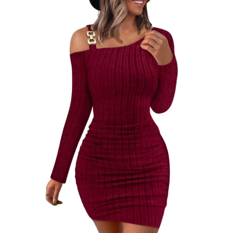 ANDY™ – Figure-Hugging Ribbed Bodycon Dress