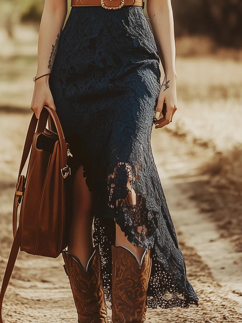 Women's Summer Midi Dress in blue