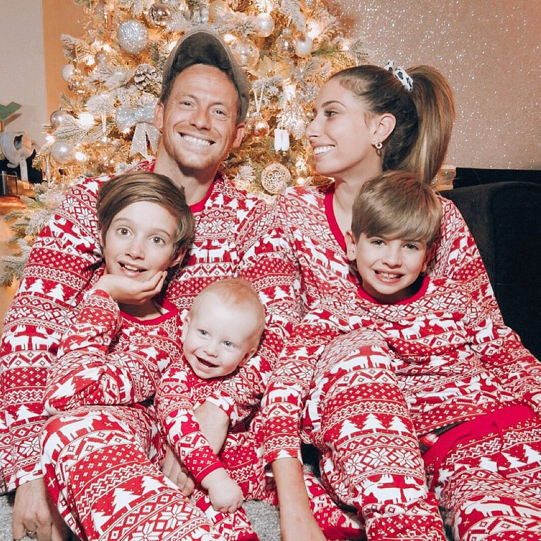 Family Matching Christmas PJs detail