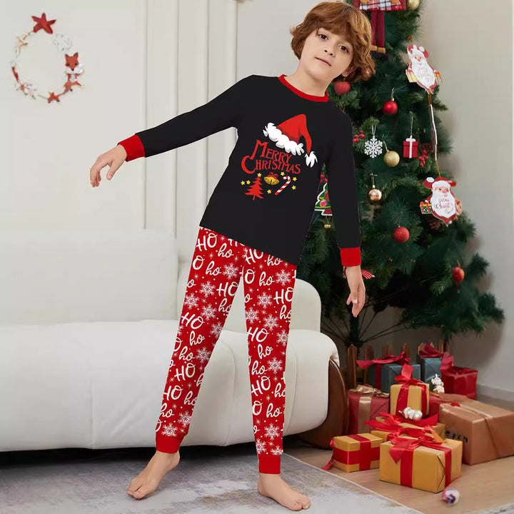 Family Matching Christmas PJs detail