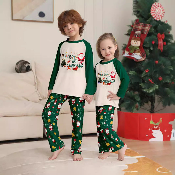 Family Matching Christmas PJs detail