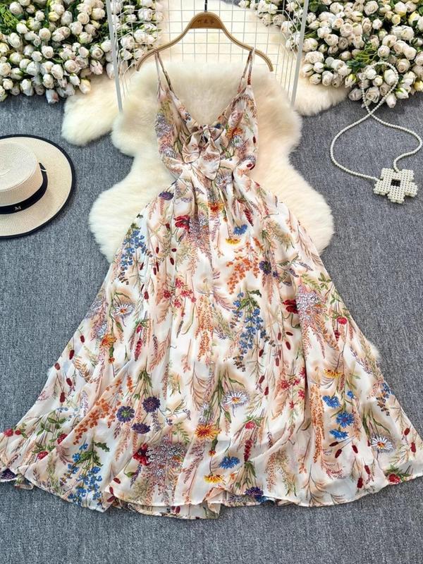 AVA™ - Casual A-Line Floral Dress for Beach and Vacation Fun