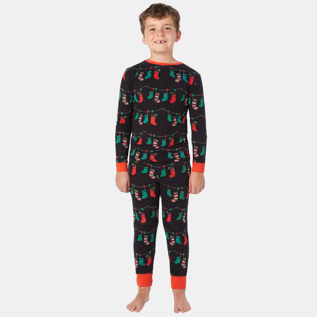Family Matching Christmas PJs detail