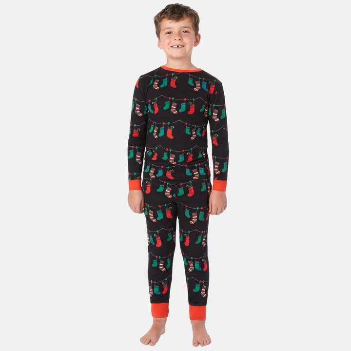 Family Matching Christmas PJs detail