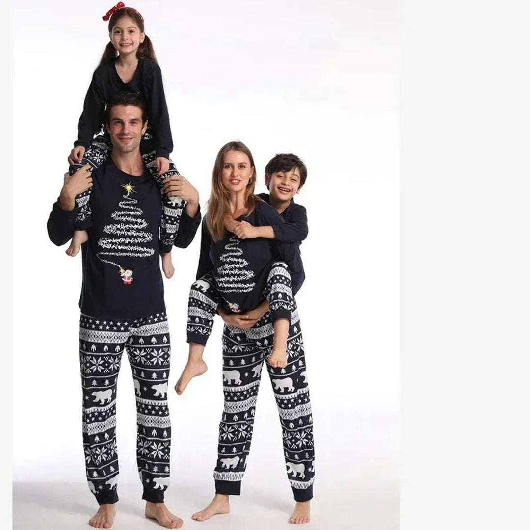 Family Matching Christmas PJs detail