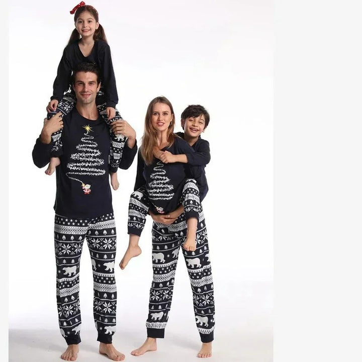 Family Matching Christmas PJs detail