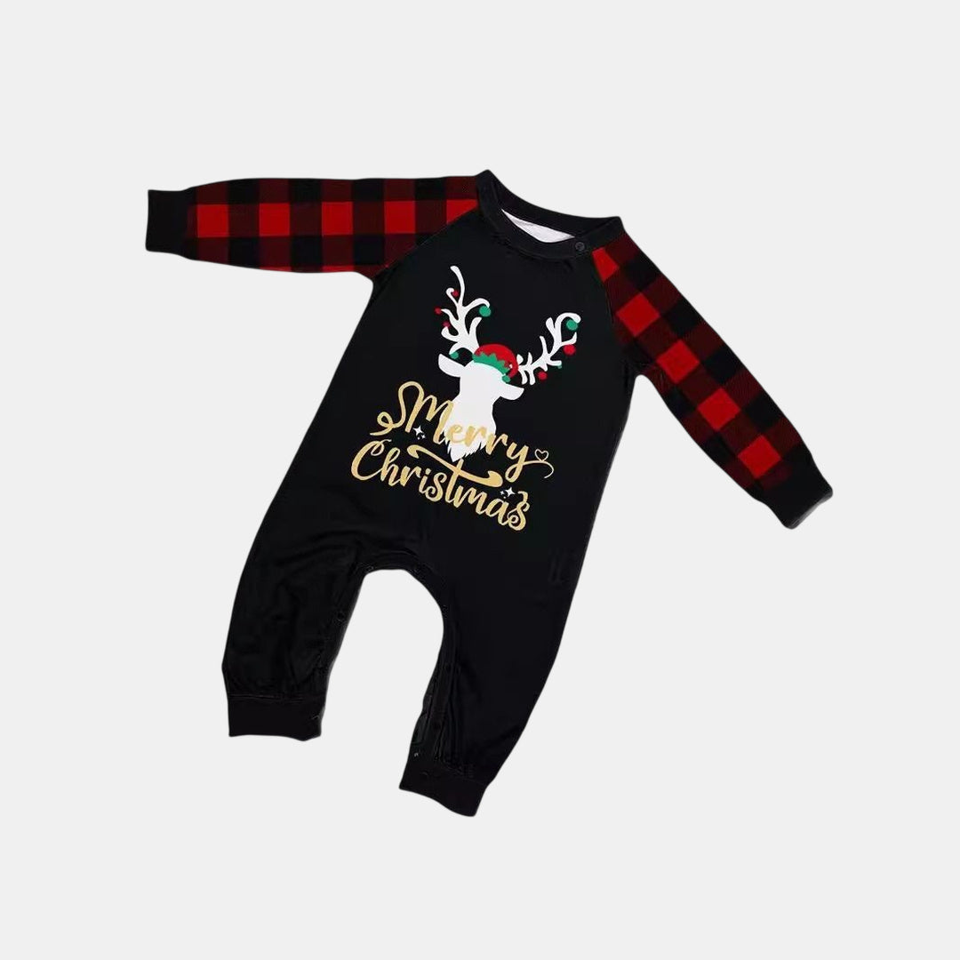 Family Matching Christmas PJs detail