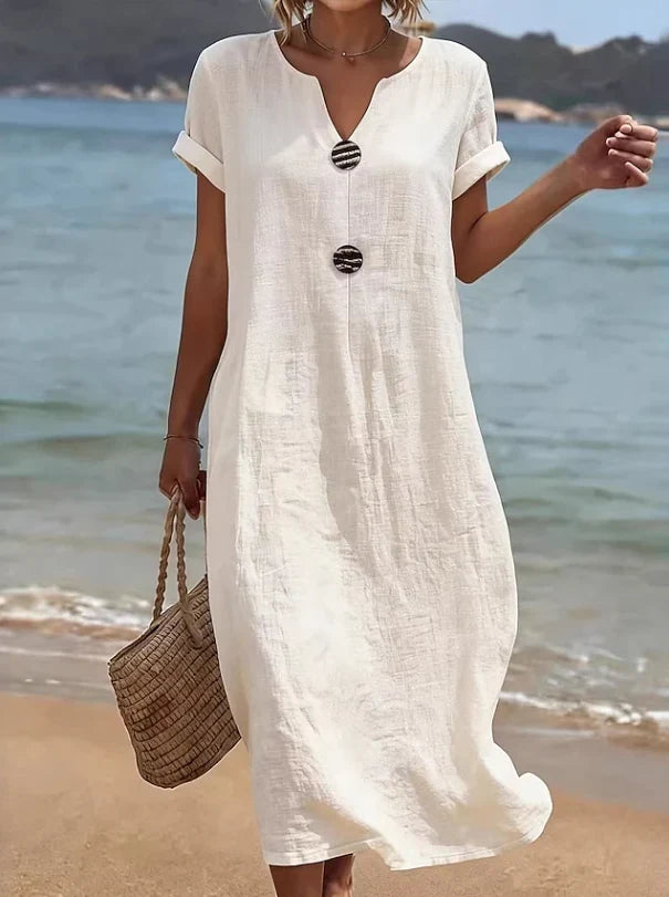 Women's Summer Maxi Dress in beige