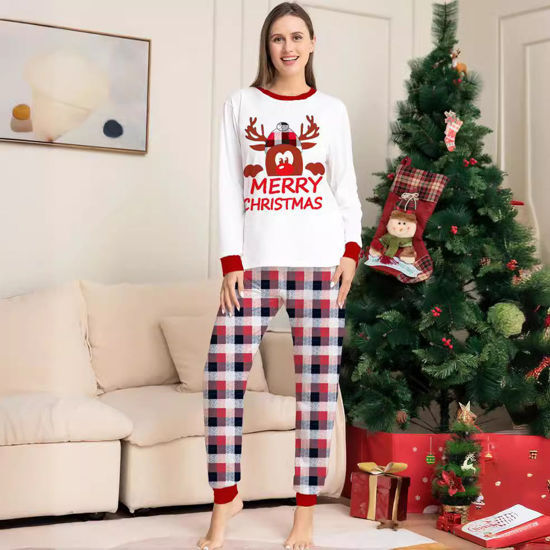 Family Matching Christmas PJs detail