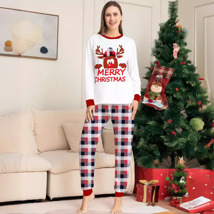Family Matching Christmas PJs detail