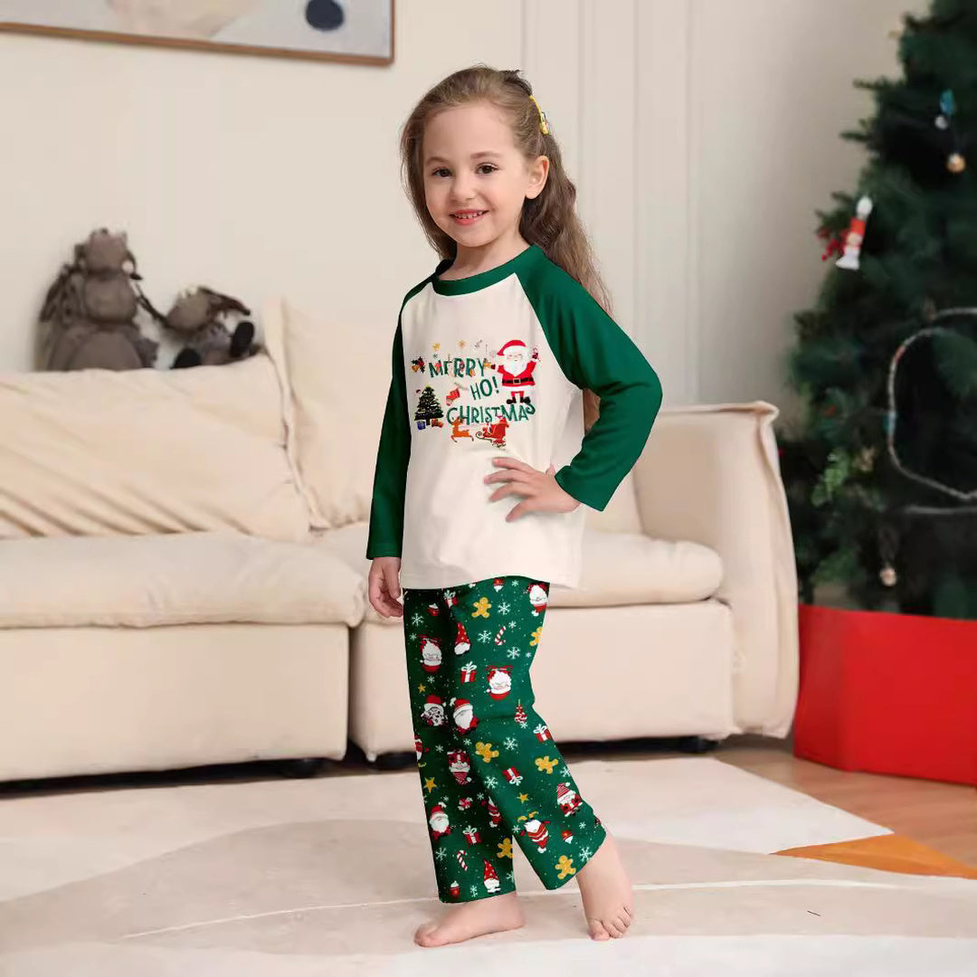 Family Matching Christmas PJs detail