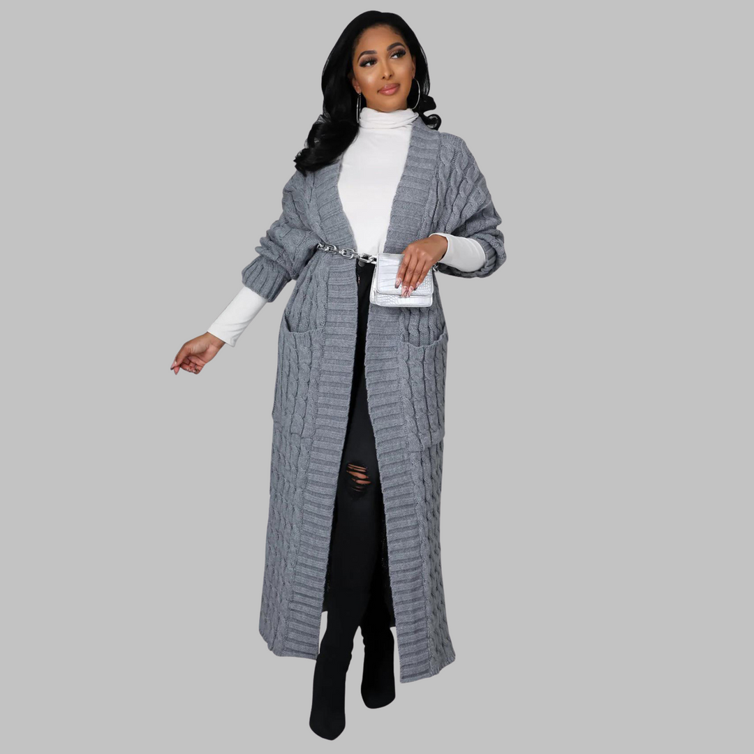 JACKIE™ - Casual Long-Sleeve Long Cardigan