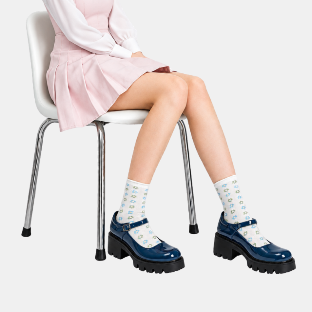 Women's Chunky Block Heel Mary Jane Platform Pumps