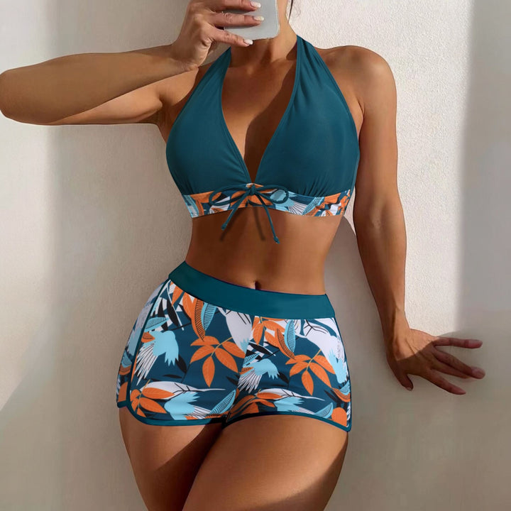Women's High Waisted Bikini in teal