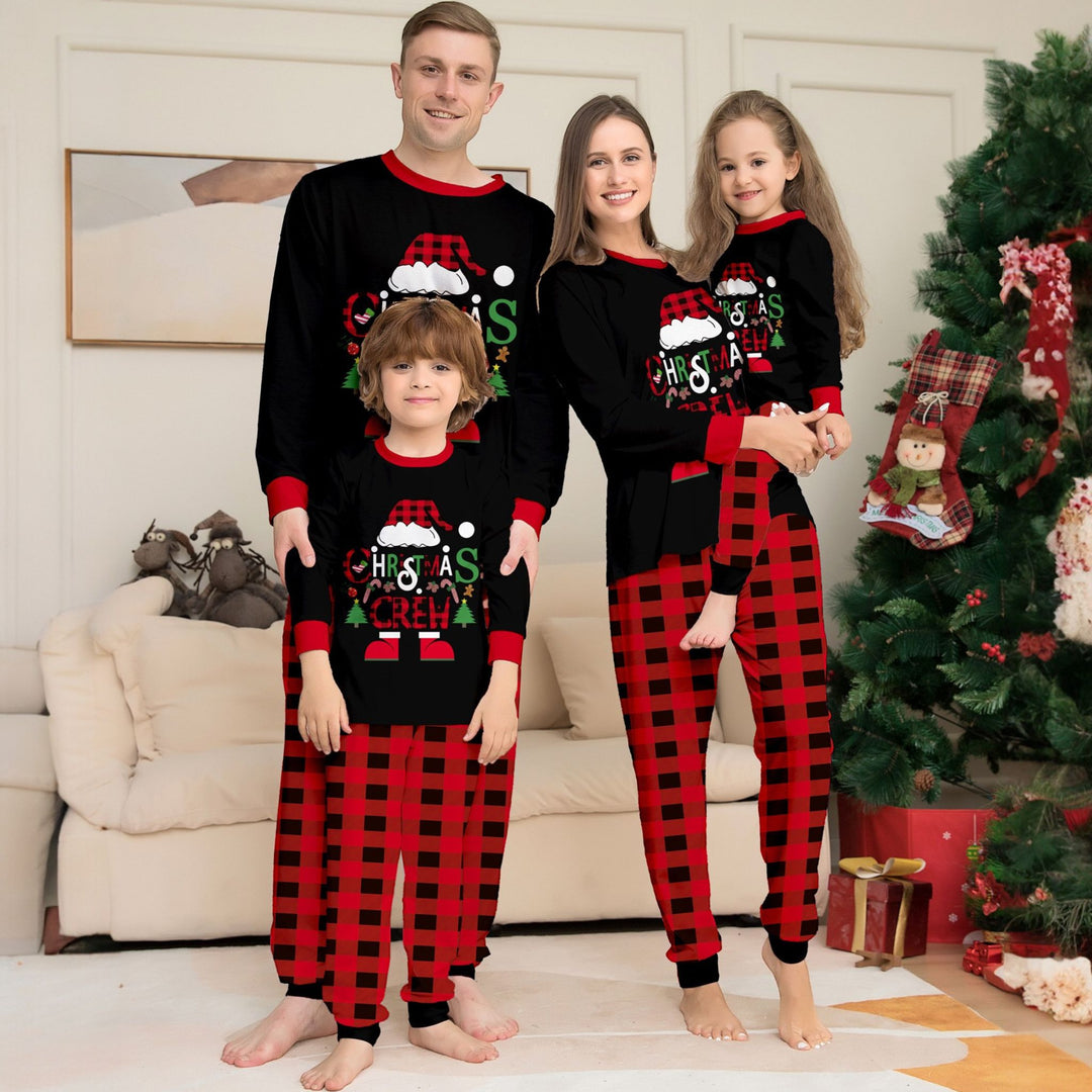 Family Matching Christmas PJs in black