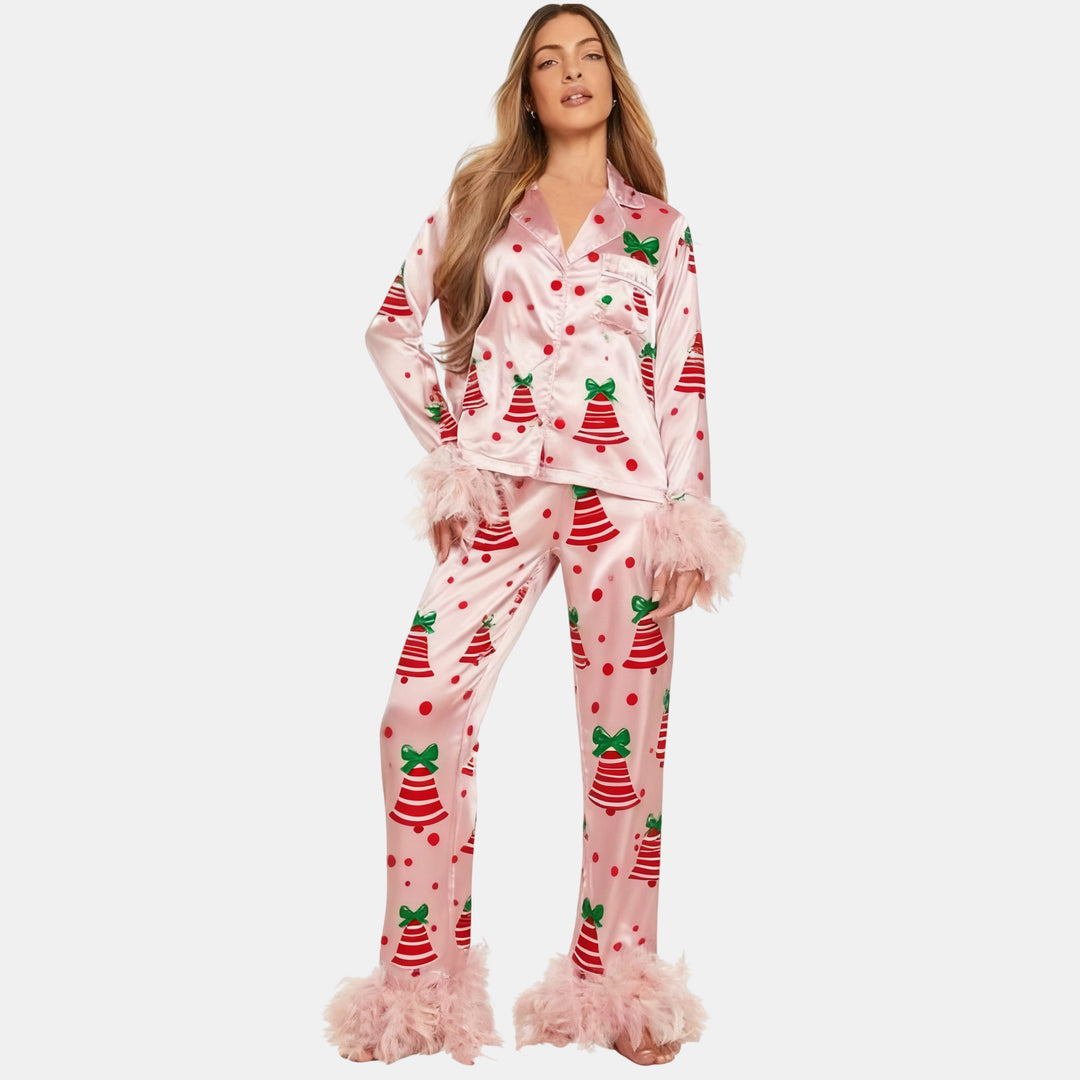 Women's Christmas PJs in pink