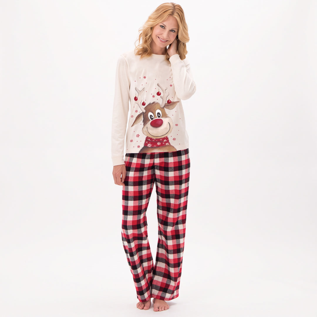 Family Matching Christmas PJs detail