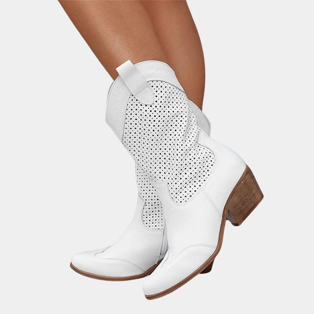 Women's Cowboy Boots in white