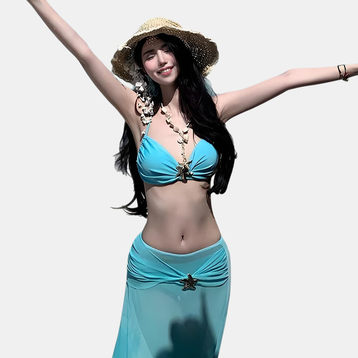 Women's Halter Bikini in blue