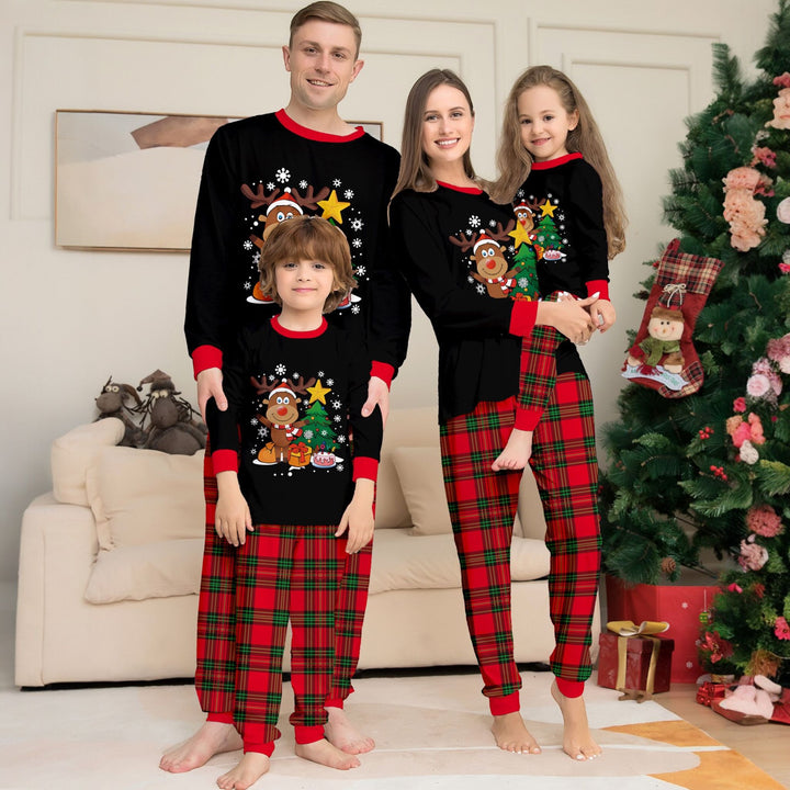 Family Matching Christmas PJs in black