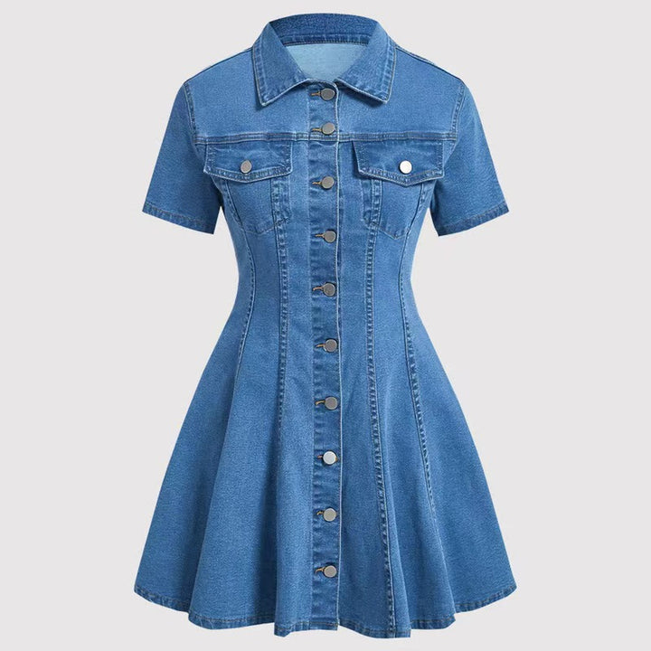 Women's Summer Mini Dress in light blue