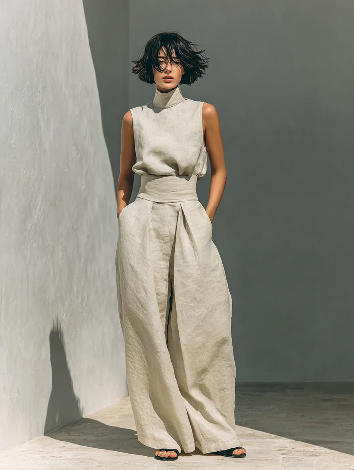 Women's Matching Set in khaki
