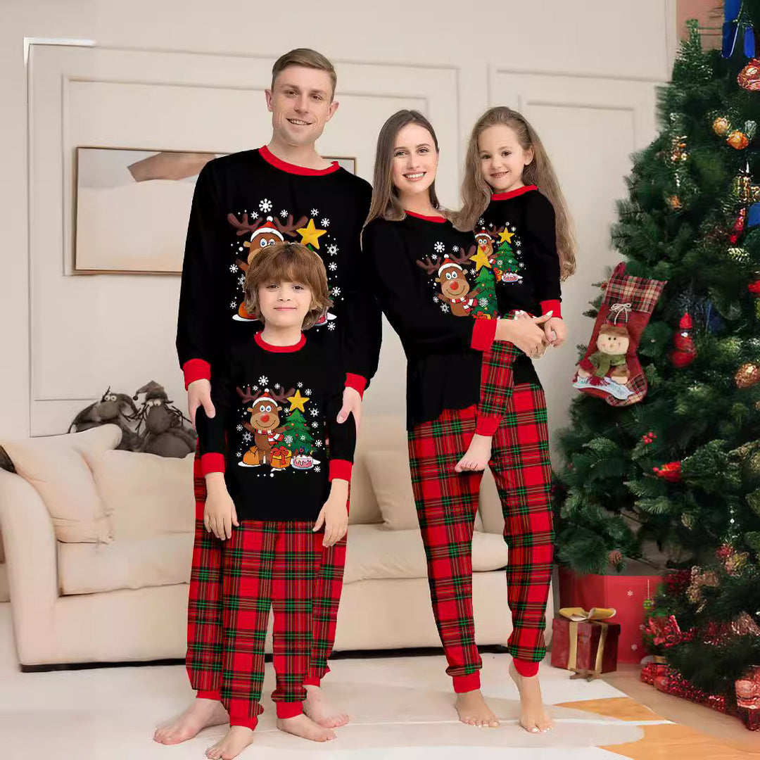 Family Matching Christmas PJs detail