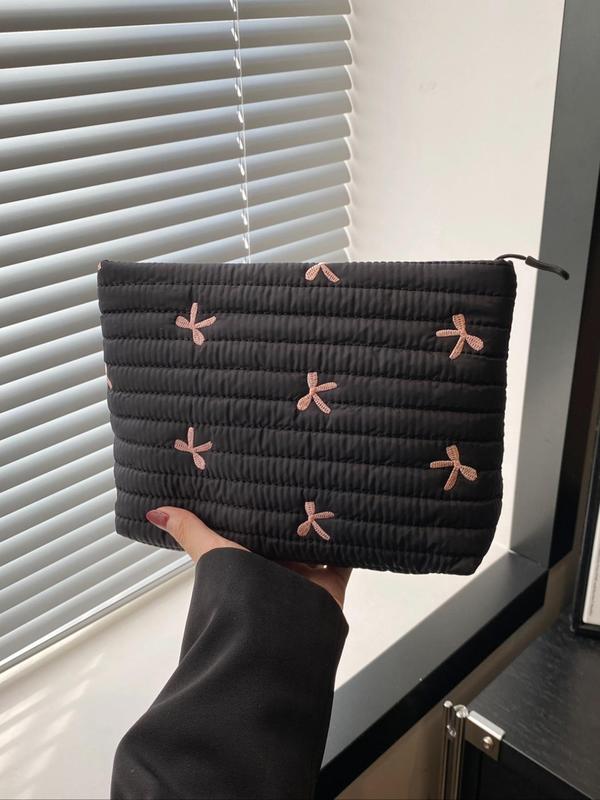 Women's Clutch Bag in black bow