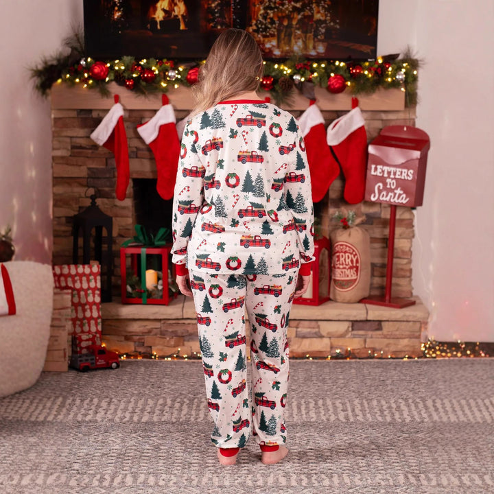 Family Matching Christmas PJs detail