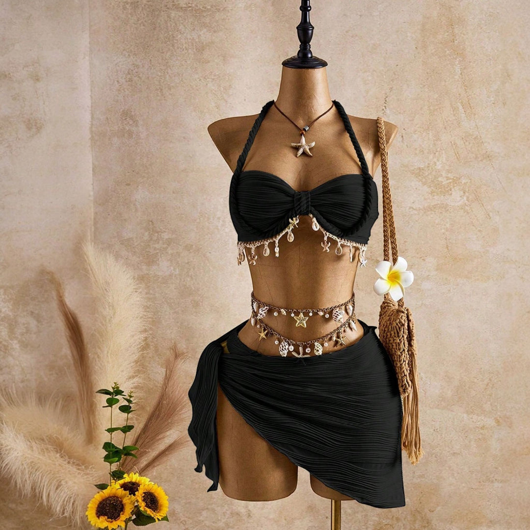 Women's Halter Bikini in black
