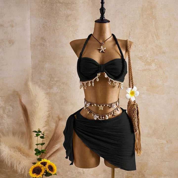Women's Halter Bikini in black